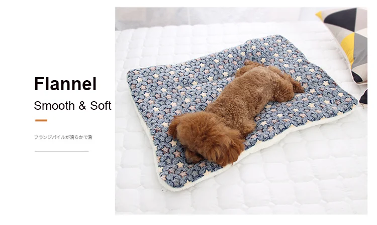 Pet Sleeping Mat Warm Dog Bed Soft Fleece Pet Blanket Cat Litter Puppy Sleep Mat Lovely Mattress Cushion for Small Large Dogs