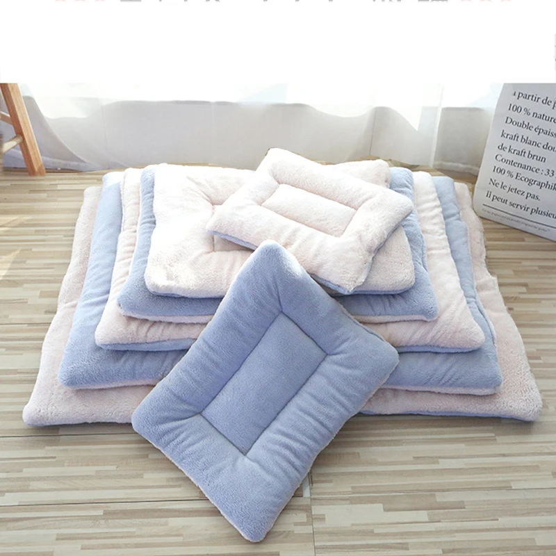 Pet Sleeping Mat Warm Dog Bed Soft Fleece Pet Blanket Cat Litter Puppy Sleep Mat Lovely Mattress Cushion for Small Large Dogs