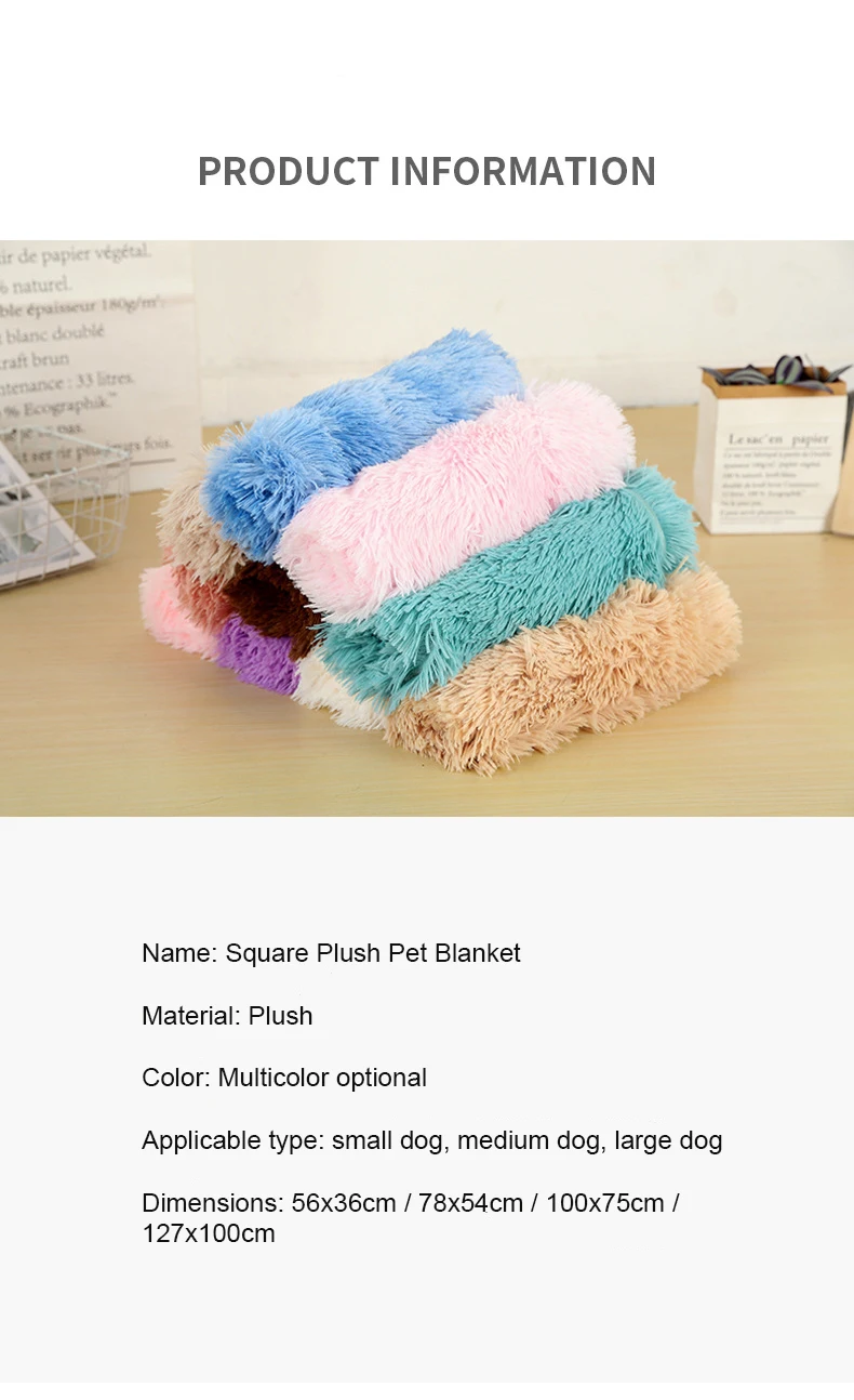 Pet Dog Cat Fluffy Fur Blanket Sleeping Mat Dogs Cats Bed Cushion Cover Reversible Double Layer Washable for Dog Bed Couch Sofa Pet Dog Cat Fluffy Fur Blanket Sleeping Mat Dogs Cats Bed Cushion Cover Reversible Double Layer Washable for Dog Bed Couch Sofa