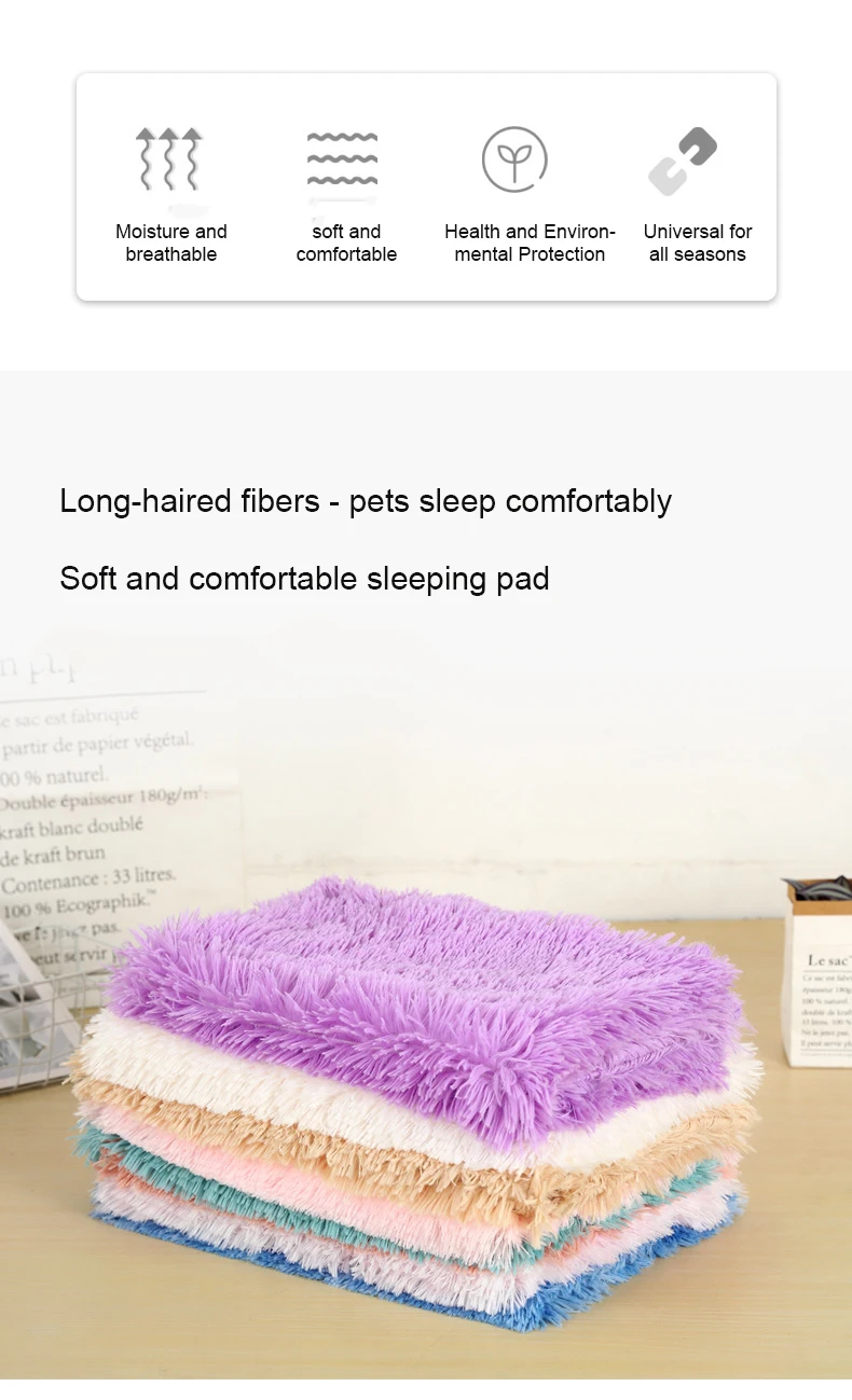 Pet Dog Cat Fluffy Fur Blanket Sleeping Mat Dogs Cats Bed Cushion Cover Reversible Double Layer Washable for Dog Bed Couch Sofa Pet Dog Cat Fluffy Fur Blanket Sleeping Mat Dogs Cats Bed Cushion Cover Reversible Double Layer Washable for Dog Bed Couch Sofa