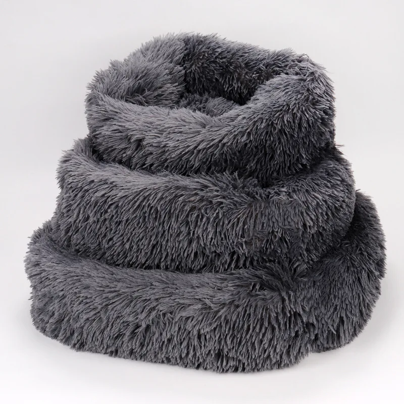 Soft Long Plush Pet Cat Bed House Cats Dog Mat Winter Warm Square Sleeping Dogs Puppy Nest Pet Cushion Portable For Pet Cats Bed