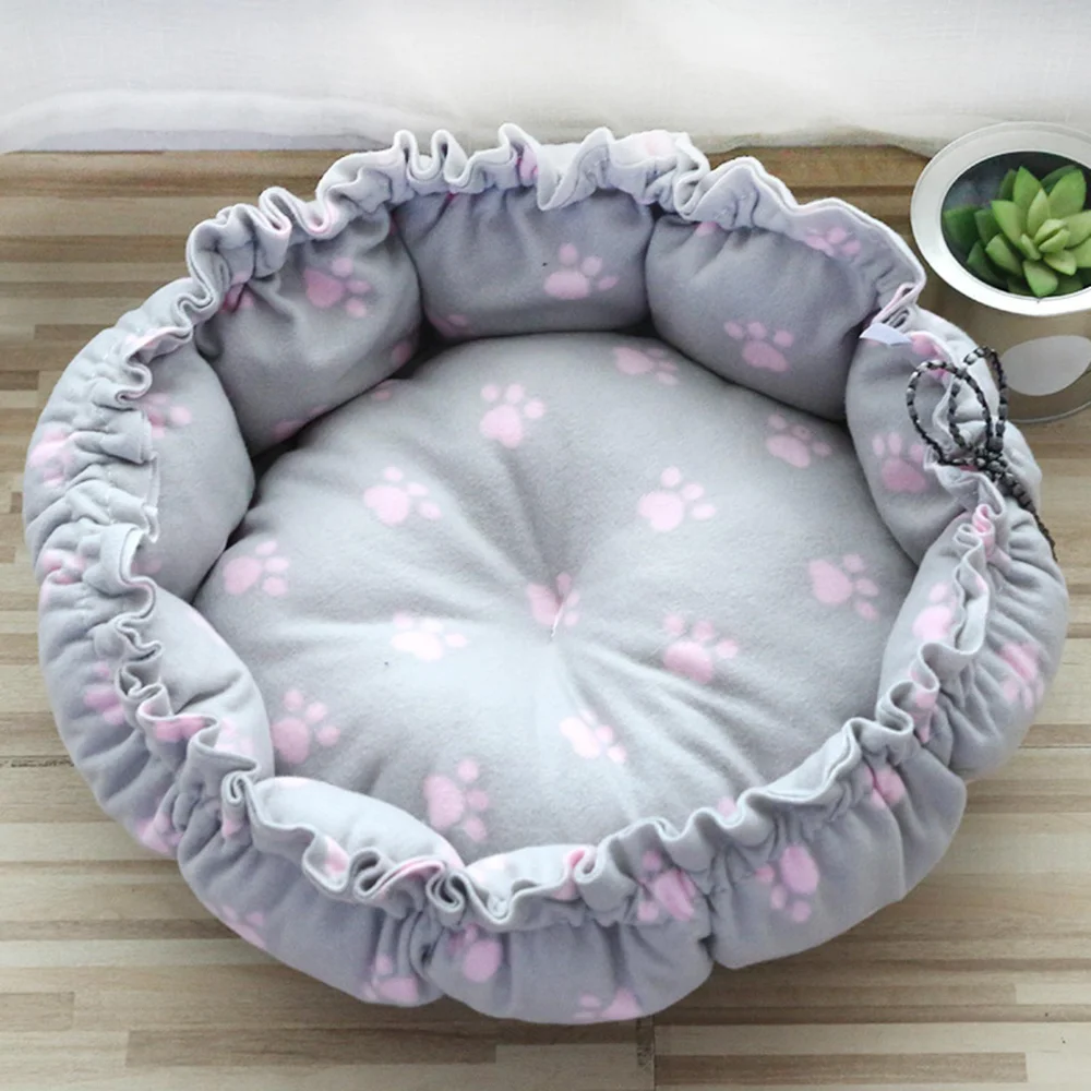 Comfortable Dog Bed Cat Cushion Puppy Kennel Winter Washable Adjustable Soft Kitten Bed for Indoor Outdoor Pet Supplies