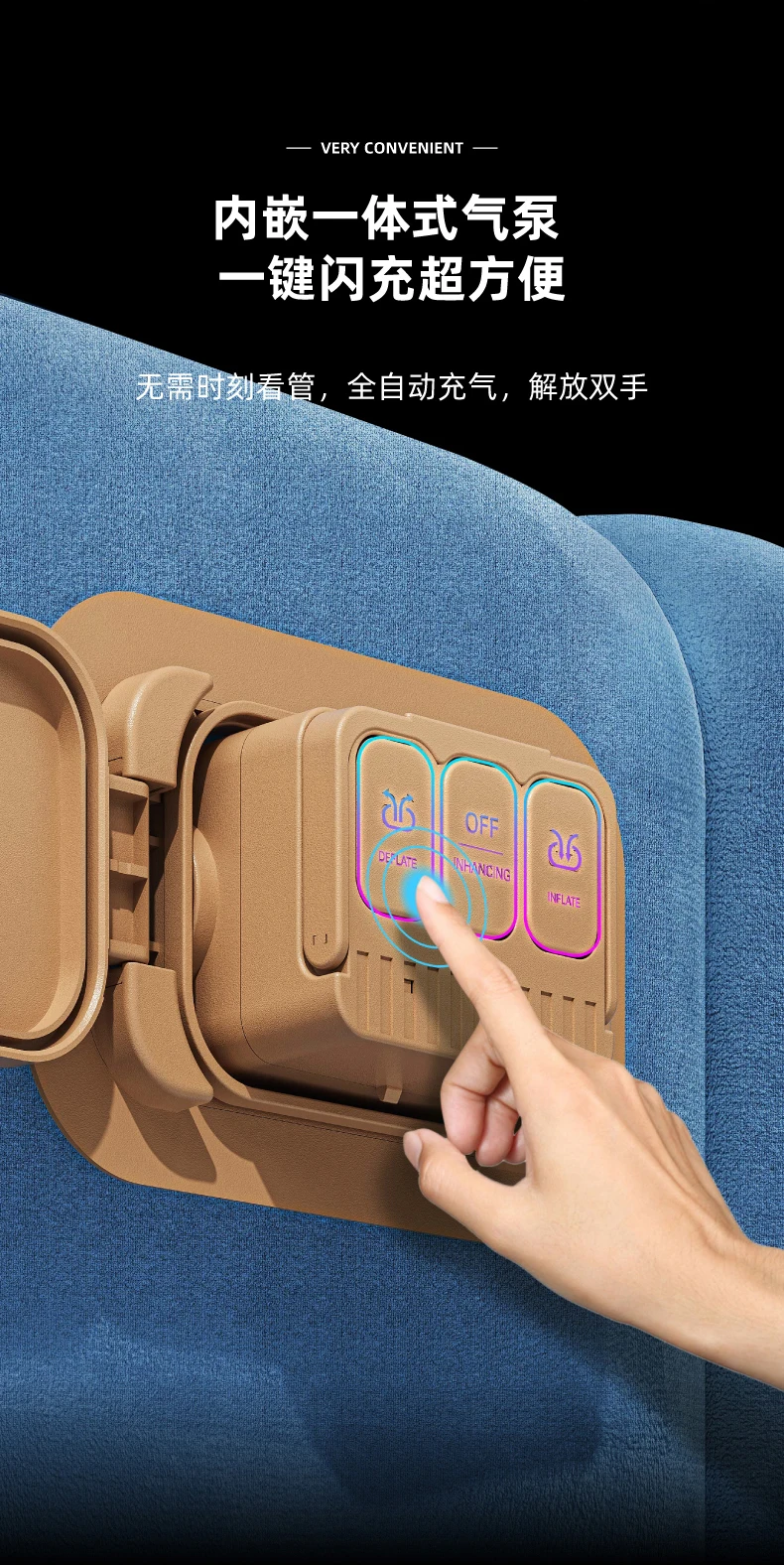 Double King Size Bed Inflatable Lazy Living Room Camp Princess Cheap Bed Frame Air Dog Safe Cama Individual Furniture For Room