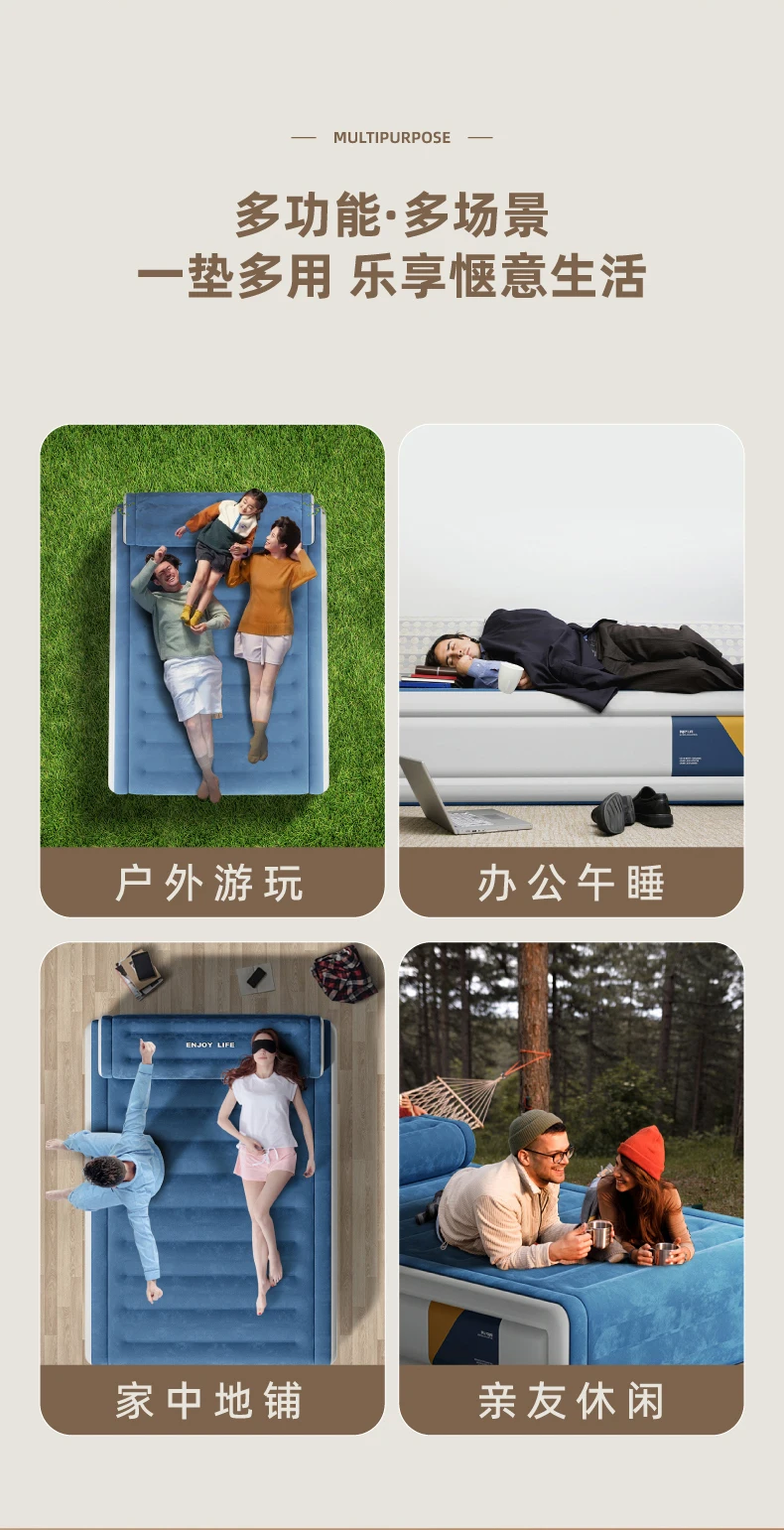 Double King Size Bed Inflatable Lazy Living Room Camp Princess Cheap Bed Frame Air Dog Safe Cama Individual Furniture For Room