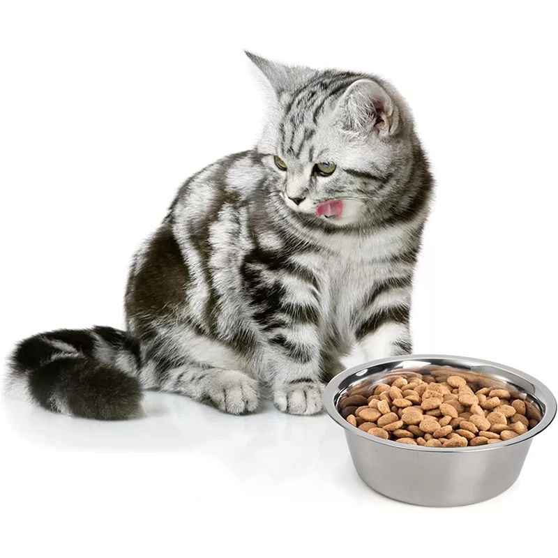 Large Dog Stainless Steel Food Bowl 10-22cm Large Capacity Pet Metal Feeding Bowl Durable and Cheap Food Drinking Basin