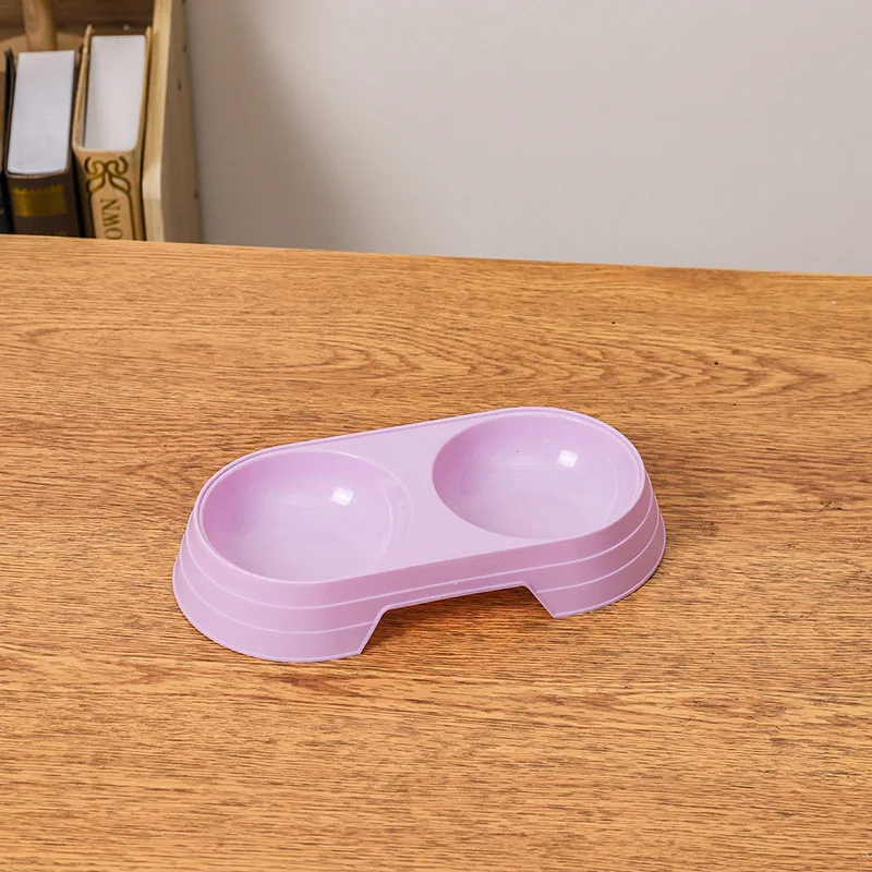 Double Pet Bowls Dog Food Water Feeder Pet Drinking Dish Feeder Cat Puppy Feeding Supplies Small Dog Accessories