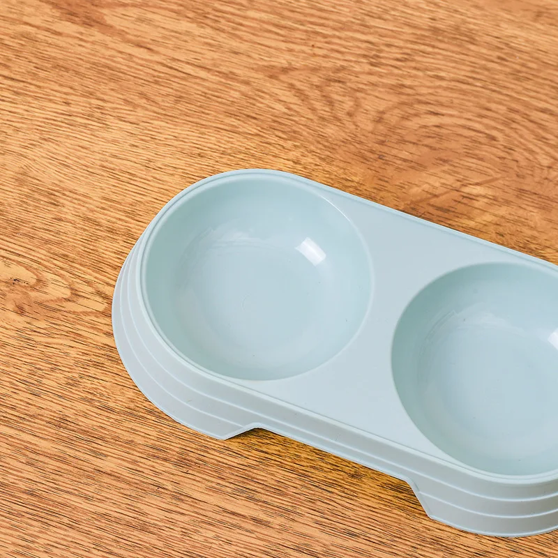 Double Pet Bowls Dog Food Water Feeder Pet Drinking Dish Feeder Cat Puppy Feeding Supplies Small Dog Accessories
