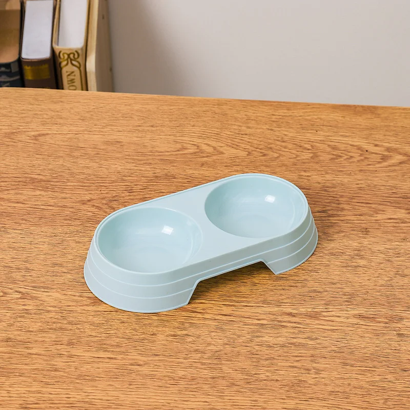 Double Pet Bowls Dog Food Water Feeder Pet Drinking Dish Feeder Cat Puppy Feeding Supplies Small Dog Accessories