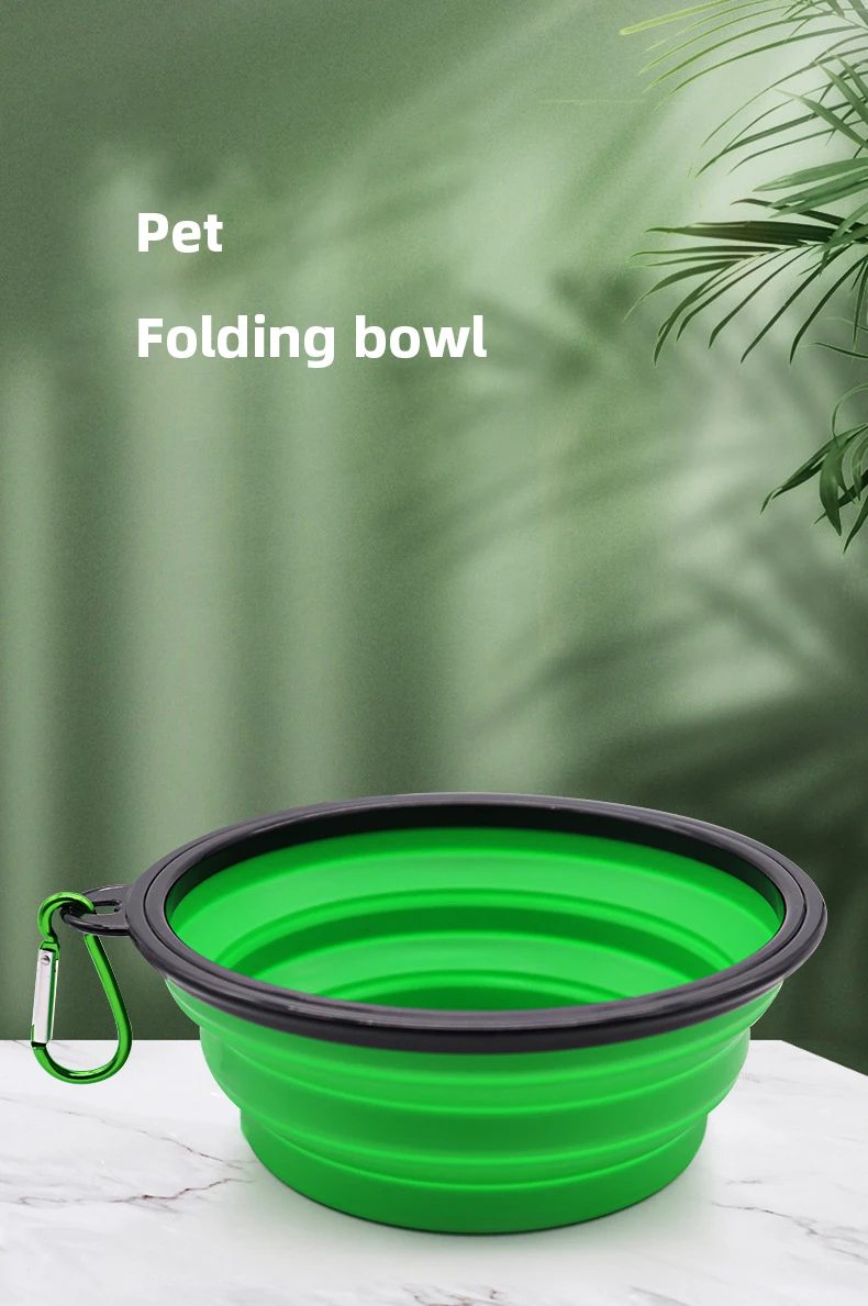 350ML/1000ML Portable Foldable Pet Bowl Dogs Cats Food Water Container for Outdoor Travel Portable Feeding Bowls Pets Prodcuts