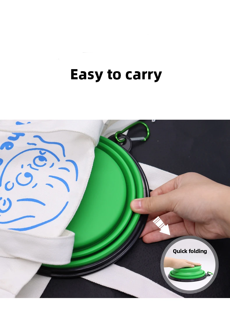 350ML/1000ML Portable Foldable Pet Bowl Dogs Cats Food Water Container for Outdoor Travel Portable Feeding Bowls Pets Prodcuts
