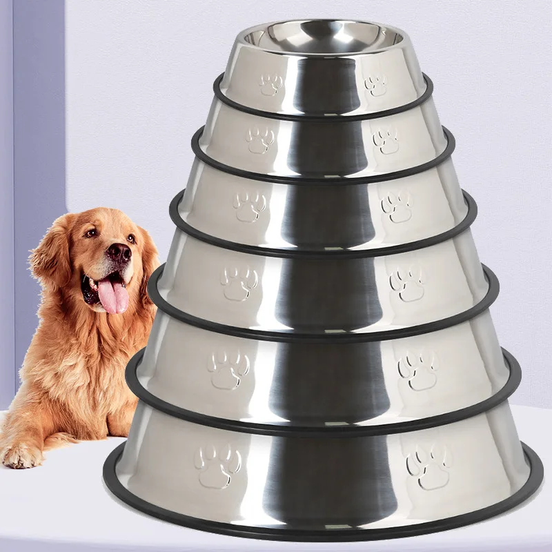 Stainless Steel Dog Bowl Anti-Gulping Slow Feeder Safe Washable Pet Food Water Bowl Small Medium Large Dog Slow Eating Stainless Steel Dog Bowl Anti-Gulping Slow Feeder Safe Washable Pet Food Water Bowl Small Medium Large Dog Slow Eating