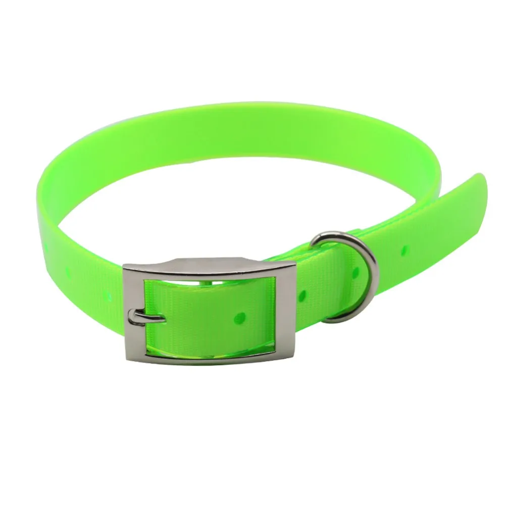 High Quality Large Dog Collar Adjustable TPU Durable Waterproof Pet Dog Collar For Puppy Strap Pure Color Dog Accessories