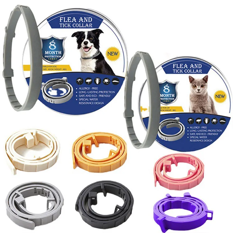 8 Month Flea Tick Collar For Dog Cat Adjustable Collar for Small Medium Large Dogs Pet Accessories Insect Mosquitoes Products