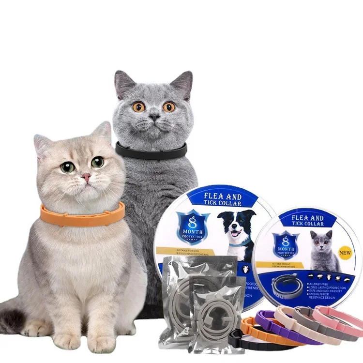 8 Month Flea Tick Collar For Dog Cat Adjustable Collar for Small Medium Large Dogs Pet Accessories Insect Mosquitoes Products