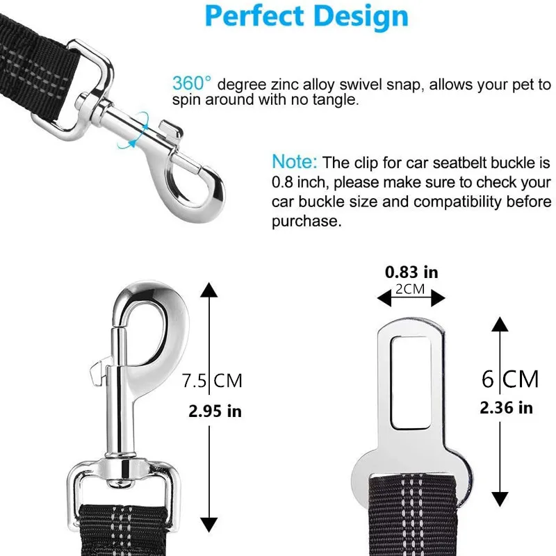 Adjustable Pet Cat Dog Car Seat Belt Pet Seat Vehicle Dog Harness Lead Clip Safety Lever Traction Dog Collars Dogs Accessoires Adjustable Pet Cat Dog Car Seat Belt Pet Seat Vehicle Dog Harness Lead Clip Safety Lever Traction Dog Collars Dogs Accessoires