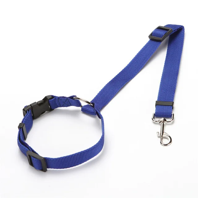 Adjustable Pet Cat Dog Car Seat Belt Pet Seat Vehicle Dog Harness Lead Clip Safety Lever Traction Dog Collars Dogs Accessoires
