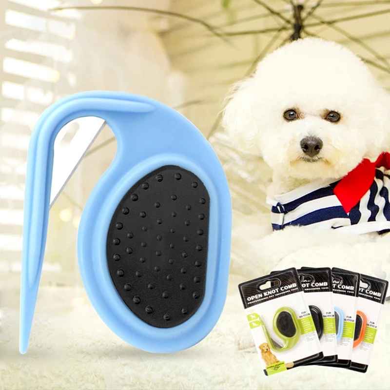 New Cat Dog Comb Pet Open Knot Comb Cat Puppy Hair Fur Shedding Grooming Trimmer Comb Blade Comb Cat Brush