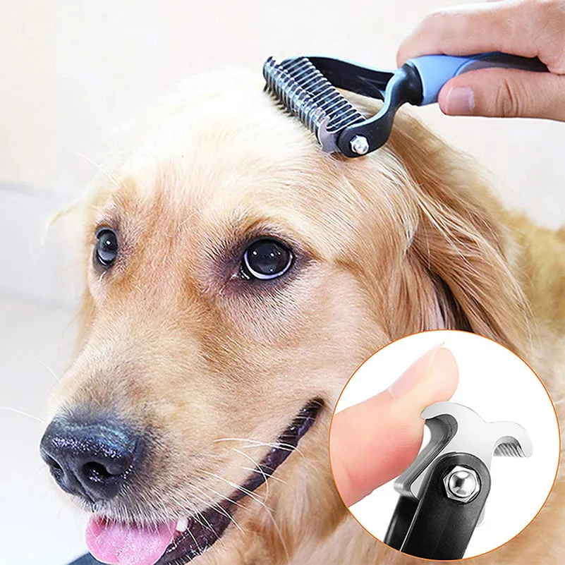 Professional Pet Deshedding Brush Dog Hair Remover Pet Fur Knot Cutter Puppy Cat Comb Brushes Dogs Grooming Shedding Supplies Professional Pet Deshedding Brush Dog Hair Remover Pet Fur Knot Cutter Puppy Cat Comb Brushes Dogs Grooming Shedding Supplies