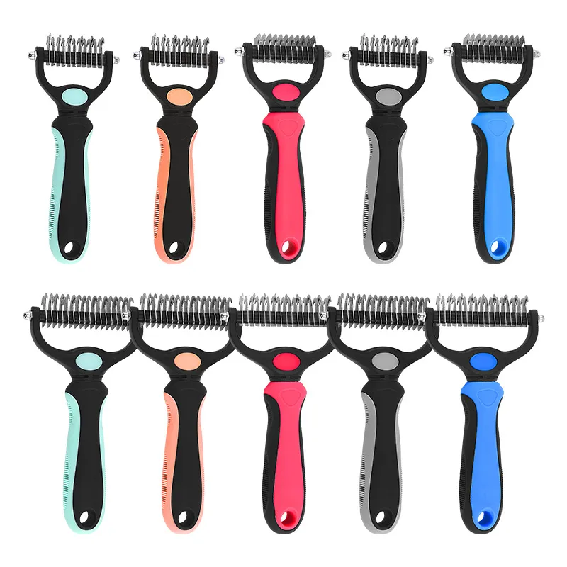 Professional Pet Deshedding Brush Dog Hair Remover Pet Fur Knot Cutter Puppy Cat Comb Brushes Dogs Grooming Shedding Supplies Professional Pet Deshedding Brush Dog Hair Remover Pet Fur Knot Cutter Puppy Cat Comb Brushes Dogs Grooming Shedding Supplies