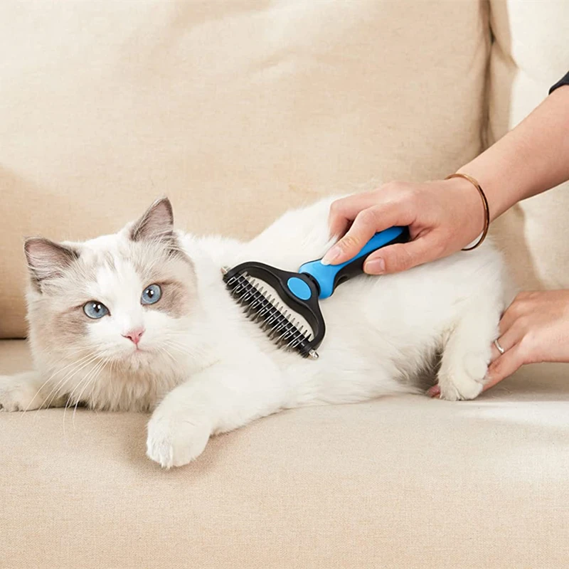 Pets Fur Knot Cutter Dog Grooming Shedding Tools Pet Cat Hair Removal Comb Brush Double sided Products Suppliers Drop Shipping