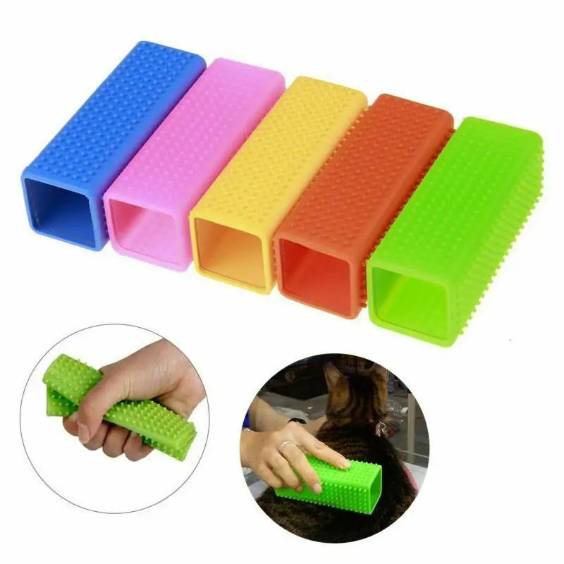 Silicone Pet Hair Removal Brush Cat Grooming Tool Cleaner Brush Comb Cube Cat DogHair Shedding Trimming Massage Pet Silicone Pet Hair Removal Brush Cat Grooming Tool Cleaner Brush Comb Cube Cat DogHair Shedding Trimming Massage Pet