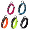 Adjustable Nylon Dog Collars with Reflective Stripes