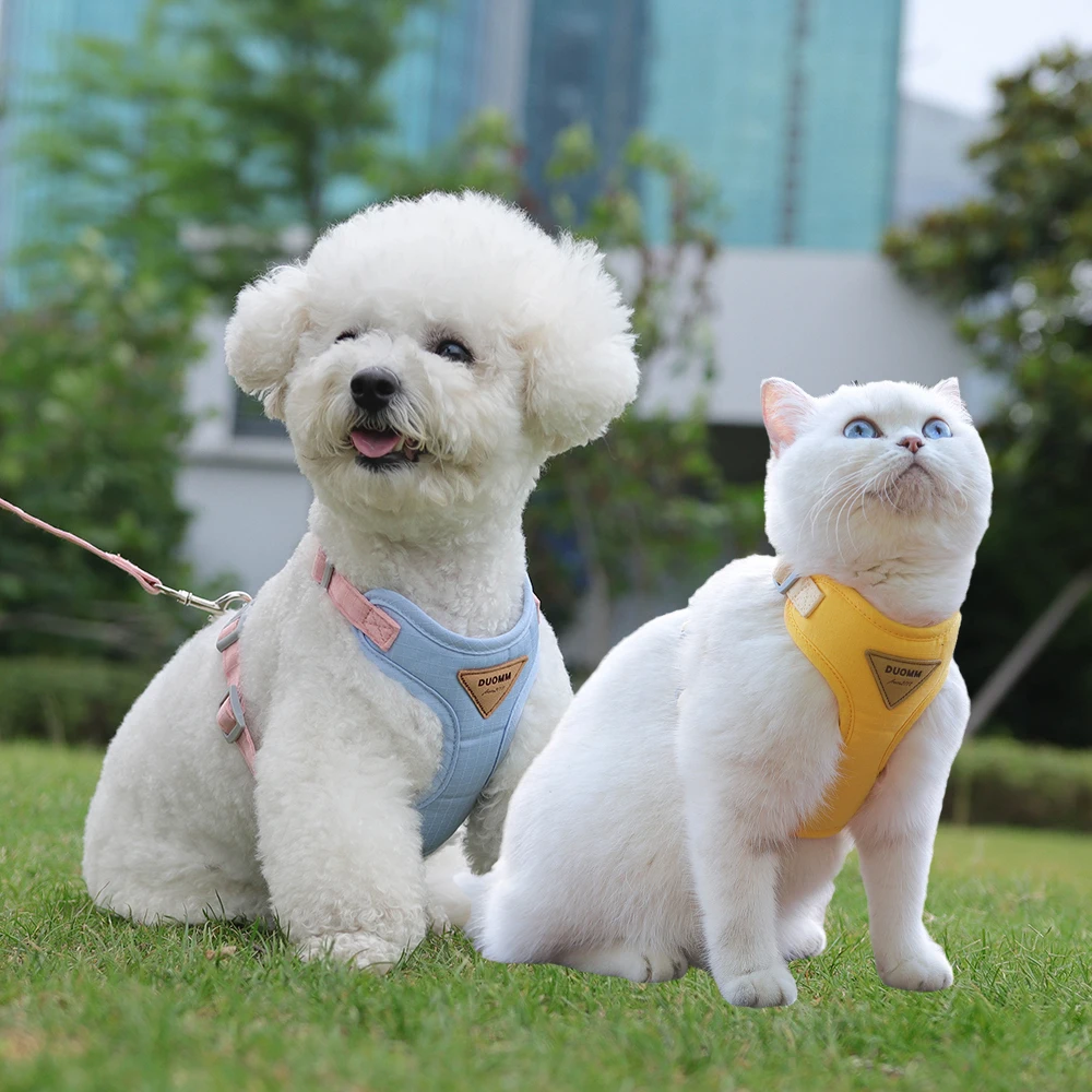 Newest Puppy Dog Harness and Leash Set for Small Dogs Adjustable Pet Harnesses Chihuahua Poodle Bichon Cat mascotas Accessories