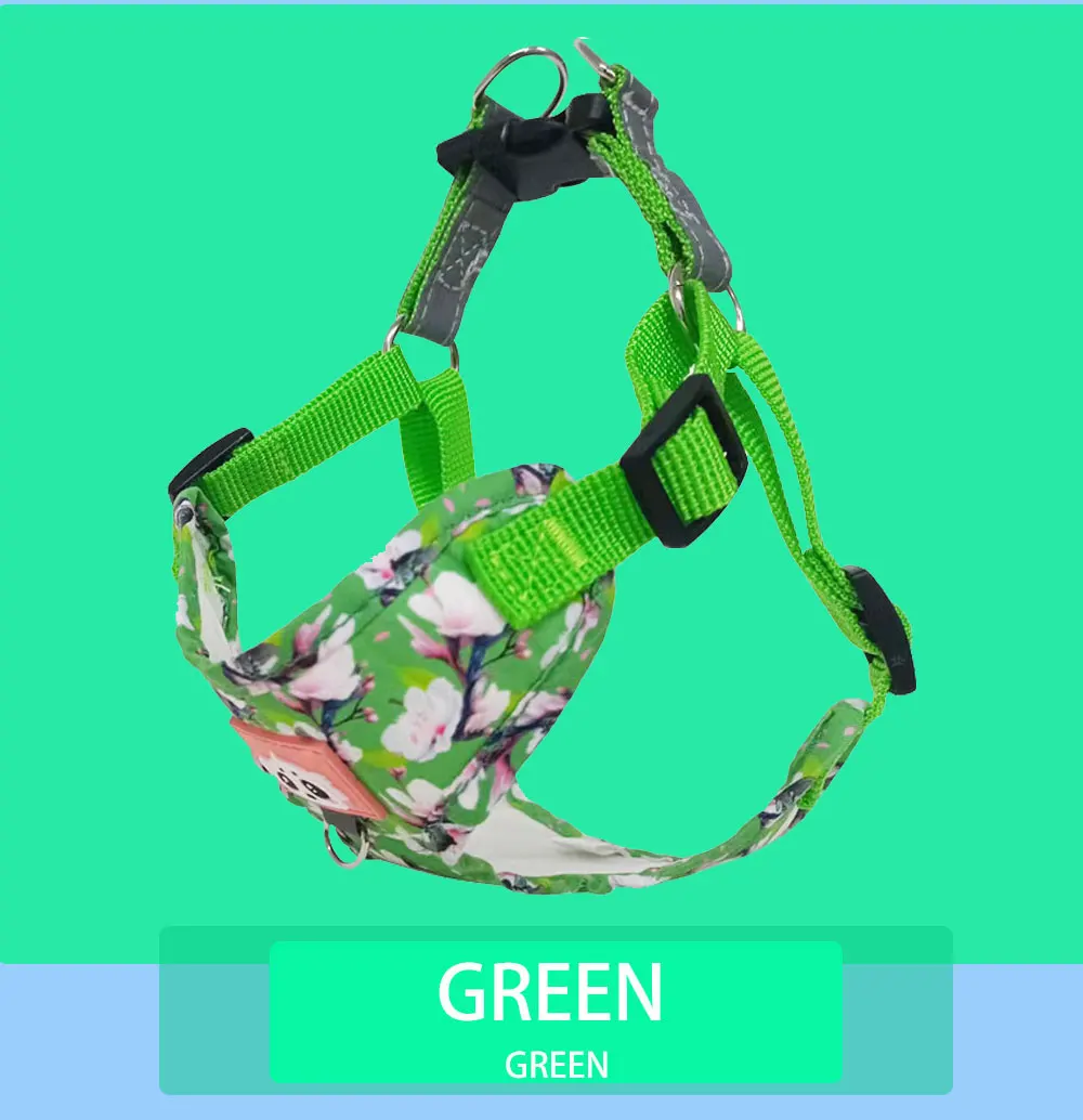 Dog Harness Leash Set Reflective Adjustable Collar Dog Leash Small and Medium Dog Accessories Puppy Vest French Bulldog Dog Rope