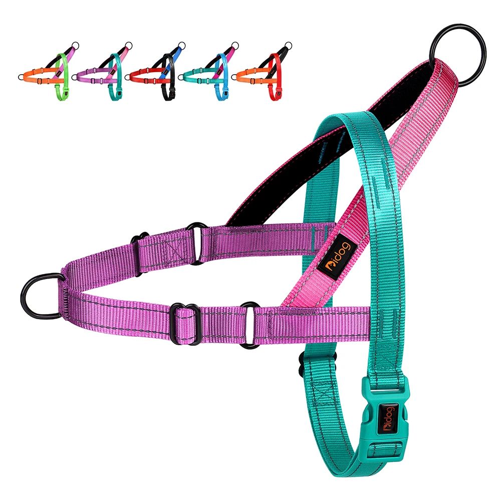 Reflective Nylon Dog Harness Adjustable Pet Dogs Training Harnesses No Pull Pet Pug Pitbull Walking Vest For Small Large Dogs Reflective Nylon Dog Harness Adjustable Pet Dogs Training Harnesses No Pull Pet Pug Pitbull Walking Vest For Small Large Dogs