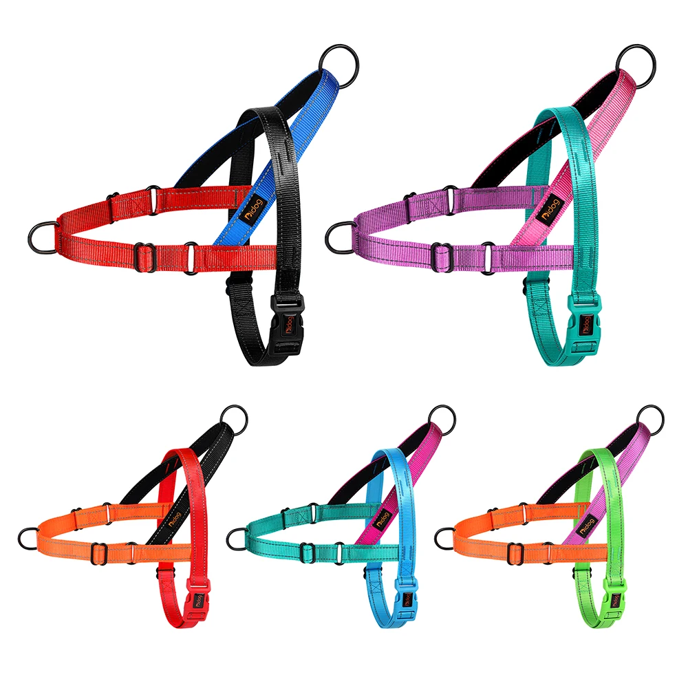 Reflective Nylon Dog Harness Adjustable Pet Dogs Training Harnesses No Pull Pet Pug Pitbull Walking Vest For Small Large Dogs Reflective Nylon Dog Harness Adjustable Pet Dogs Training Harnesses No Pull Pet Pug Pitbull Walking Vest For Small Large Dogs