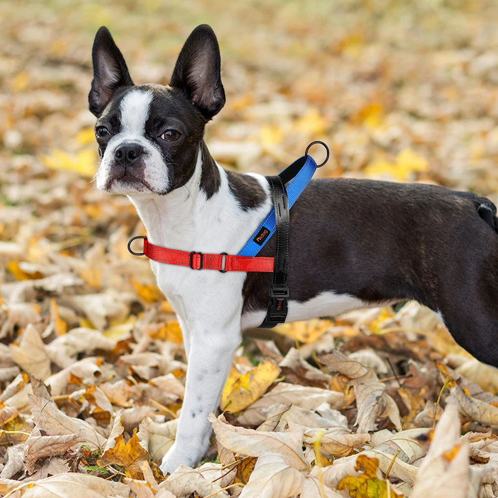 Reflective Nylon Dog Harness Adjustable Pet Dogs Training Harnesses No Pull Pet Pug Pitbull Walking Vest For Small Large Dogs Reflective Nylon Dog Harness Adjustable Pet Dogs Training Harnesses No Pull Pet Pug Pitbull Walking Vest For Small Large Dogs