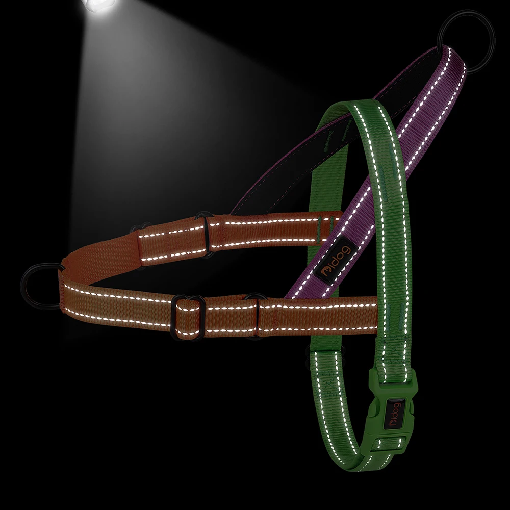 Reflective Nylon Dog Harness Adjustable Pet Dogs Training Harnesses No Pull Pet Pug Pitbull Walking Vest For Small Large Dogs Reflective Nylon Dog Harness Adjustable Pet Dogs Training Harnesses No Pull Pet Pug Pitbull Walking Vest For Small Large Dogs
