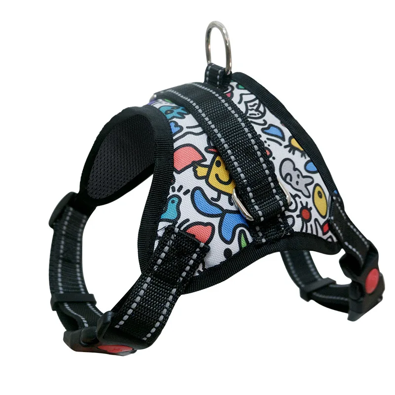 New Dog Harness Large Dog Pet Dog Saddle Harness Explosion-proof Punch Teddy Ke Fund Hair Samoyed Dog Supplies New Dog Harness Large Dog Pet Dog Saddle Harness Explosion-proof Punch Teddy Ke Fund Hair Samoyed Dog Supplies