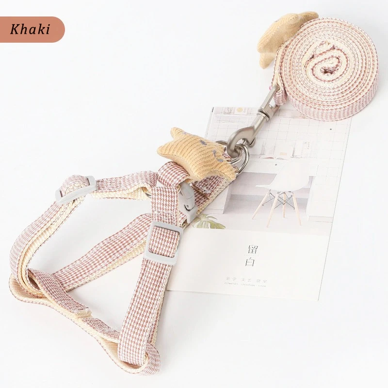 Adjustable Pet Harness for Small Dogs Cats Dog Harness and Leash Set Cute Starfish Kitten Puppy Harness Adjustable Pet Harness for Small Dogs Cats Dog Harness and Leash Set Cute Starfish Kitten Puppy Harness