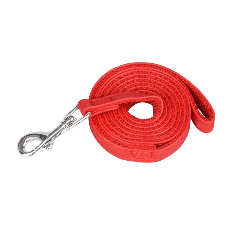 Size 120cm Pet Leashes PU Leather Padded Nylon Dog Training Rope Leads For Dog Cat Walking Puppy Leash Blue Black Red Pink Size 120cm Pet Leashes PU Leather Padded Nylon Dog Training Rope Leads For Dog Cat Walking Puppy Leash Blue Black Red Pink