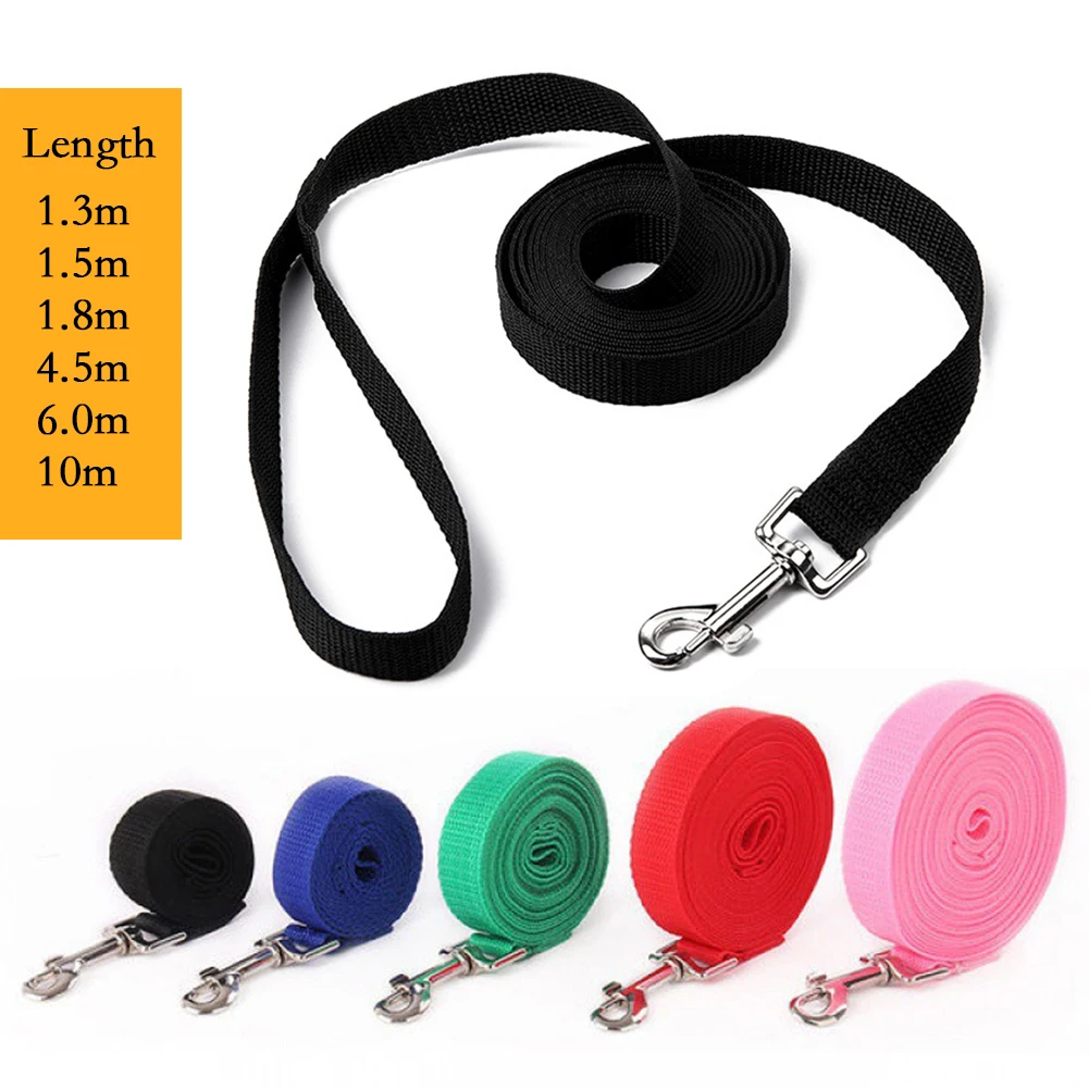 Long Tow Rope Nylon Dog Leashes 6 Colors 1.5M 1.8M 3M 4.5M 6M 10M Pet Walking Training Leash Cats Dogs Harness Collar Lead Strap Long Tow Rope Nylon Dog Leashes 6 Colors 1.5M 1.8M 3M 4.5M 6M 10M Pet Walking Training Leash Cats Dogs Harness Collar Lead Strap