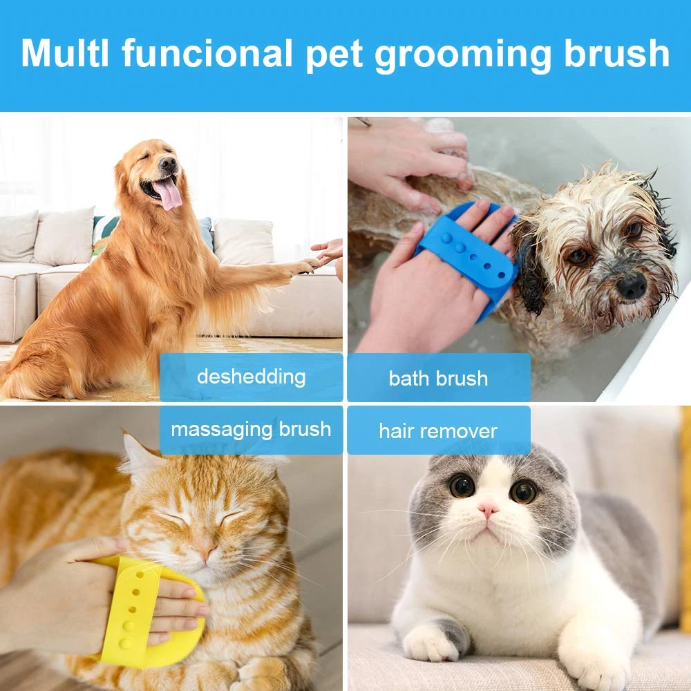 Dog Grooming Brush, Pet Shampoo Bath Brushes with Adjustable Handle for Massage Shedding Long Short Haired Dog Cat Pet Dog Grooming Brush, Pet Shampoo Bath Brushes with Adjustable Handle for Massage Shedding Long Short Haired Dog Cat Pet