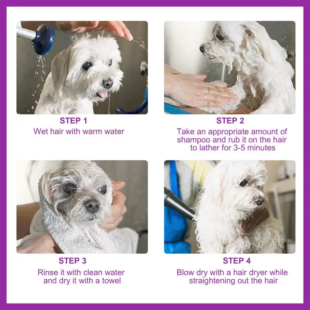 237ML Pet Shampoo Dog Shower Gel for Long-lasting Fragrance Retention Removing Mites Dirt Hair Softening Shampoo Pet Supplier