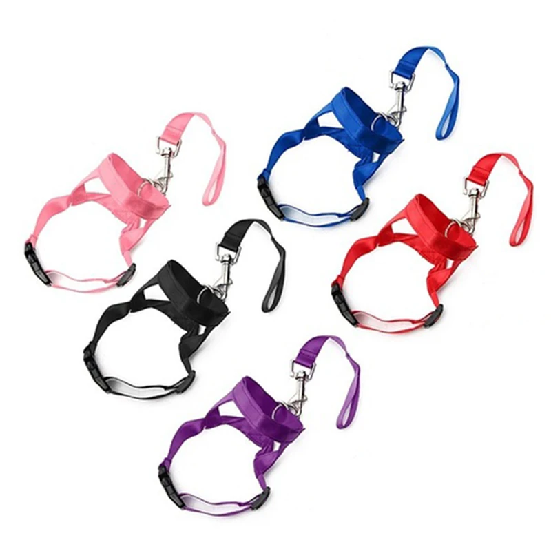Adjustable Pet Muzzles Nylon Dog Mouth Sleeve Dog Mouth Rope Anti Bark Bite Pet Dog Head Halter Training Collar S-2XL