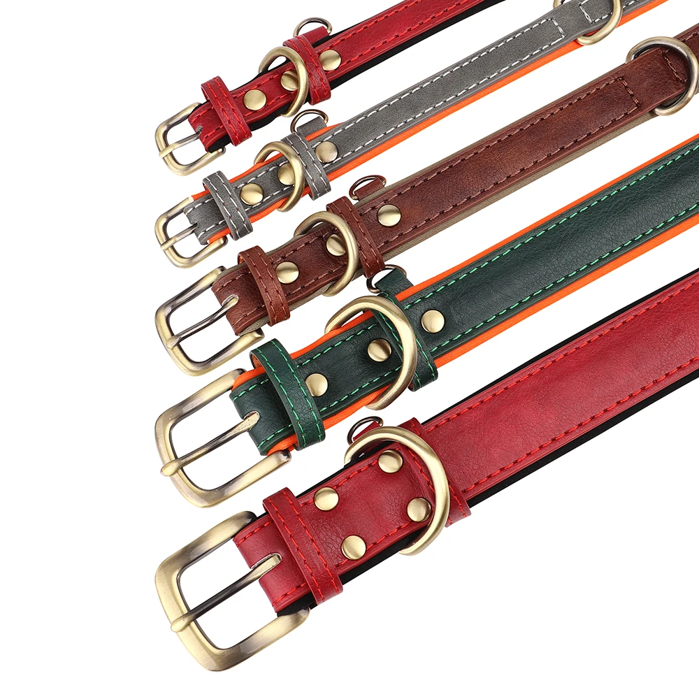 Personalized Dog Collar Leash Custom PU Leather Dog Tag Collars Free Engraved Nameplate For Small Medium Large Dogs Pitbull Personalized Dog Collar Leash Custom PU Leather Dog Tag Collars Free Engraved Nameplate For Small Medium Large Dogs Pitbull