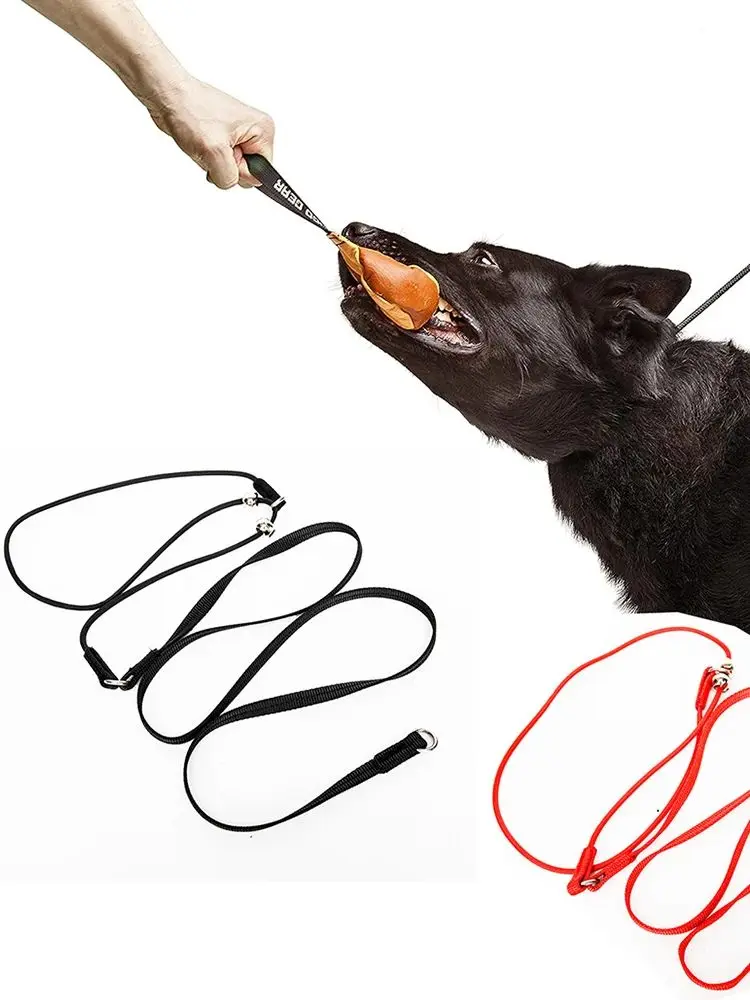 PET Dog Choke Collar Handmade of Strong Cord Waterproof Choker for K9 Training Agitation Bite Work Obedience Pet Leads Supplies