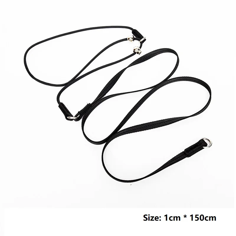 PET Dog Choke Collar Handmade of Strong Cord Waterproof Choker for K9 Training Agitation Bite Work Obedience Pet Leads Supplies