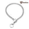 Slip P Chain Dog Choke Collar for Small Medium Large Dogs Heavy Duty Titan Training Collars 2 Row Chrome Adjustable Pet Collar