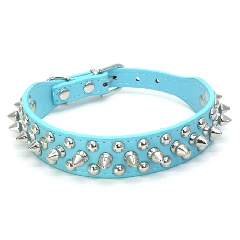 Anti-bite Spiked Studded Pet Dog Collar for Small Medium Large Dogs Sport Padded Bulldog Pug Puppy Big Dog Collars Pets Supplies