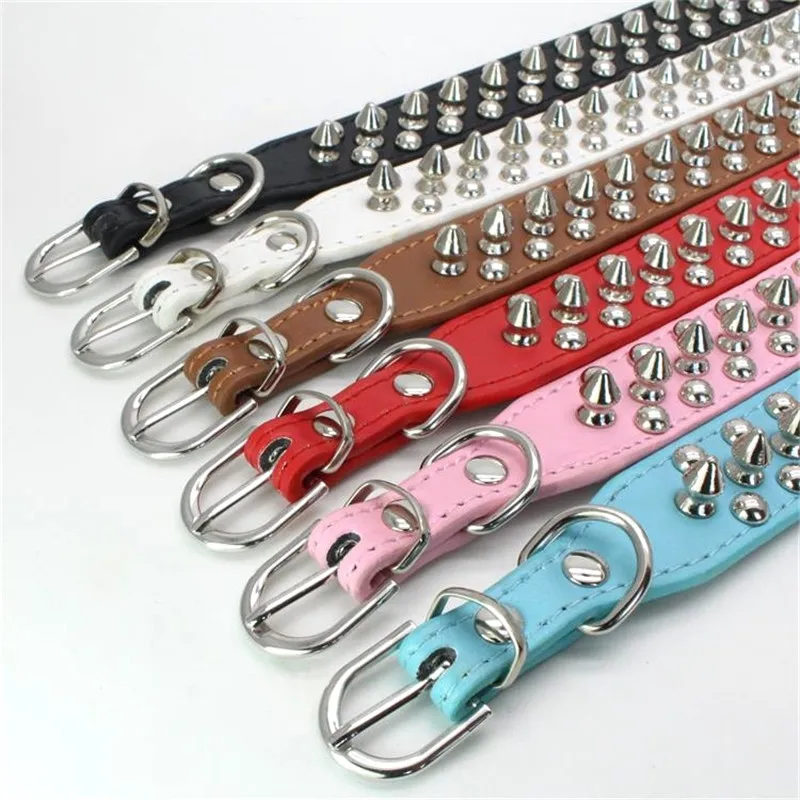 Anti-bite Spiked Studded Pet Dog Collar for Small Medium Large Dogs Sport Padded Bulldog Pug Puppy Big Dog Collars Pets Supplies