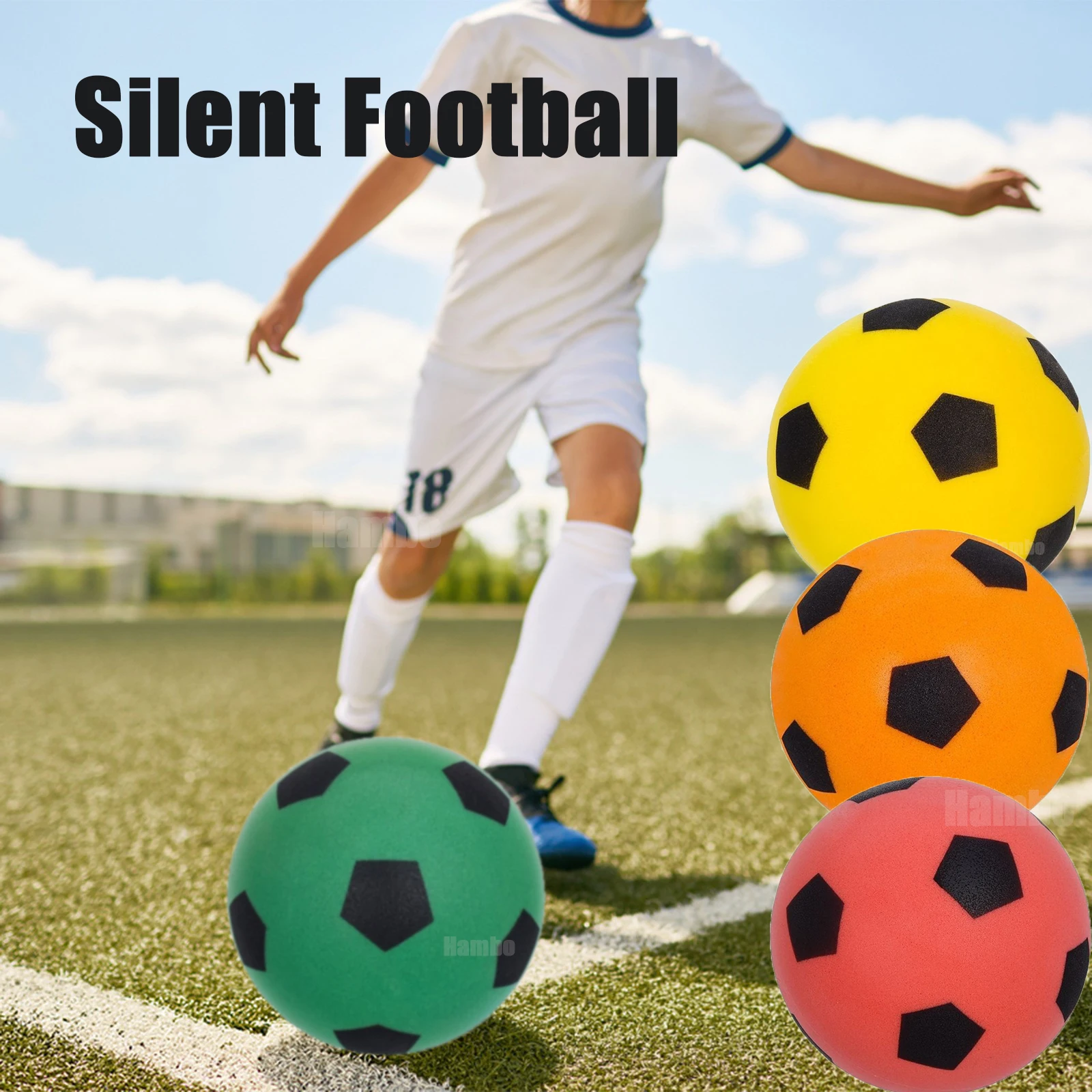 Silent Soccer Ball Size 5 Indoor Silent Foam Football Size 3 Mute Bouncing Ball Air Bounce Silent Basketball Ball Silent Ball