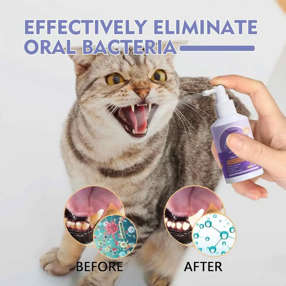 Pet Oral Cleanse Spray 50ml Dogs Cats Mouth Fresh Teeth Clean Deodorant Prevent Calculus Remove Kitten Bad Breath Pet Supplies Pet Oral Cleanse Spray 50ml Dogs Cats Mouth Fresh Teeth Clean Deodorant Prevent Calculus Remove Kitten Bad Breath Pet Supplies