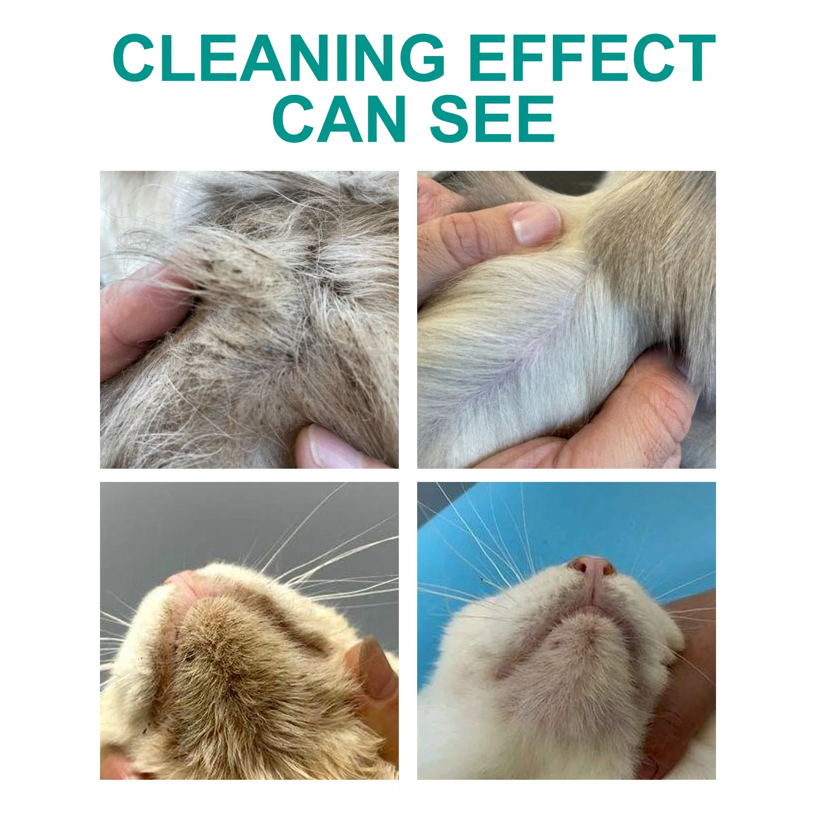 Pet Disposable Cleaning Gloves No Washing Fur Body Cleaning Gentle Deodorizing SPA Massage Antibacterial Dog Rinse Free Wipes