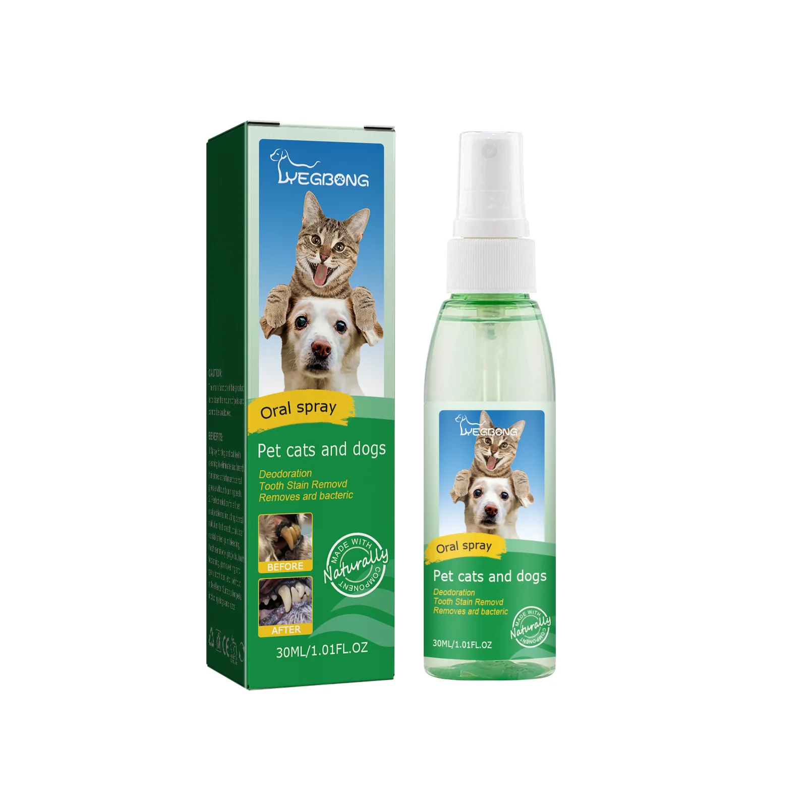 Pet Tooth Cleaning Spray Cat Dog Mouth Fresh Teeth Clean Deodorant Prevent Calculus Remove Tooth Stains Pet Oral Cleanse Liquid