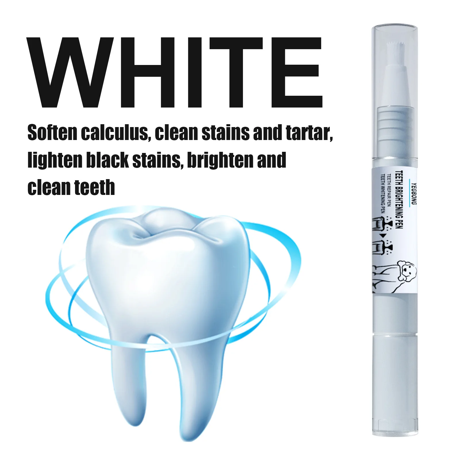 Pet Teeth Cleaner Pen Cats Tartar Dental Stones Remover Fresh Bad Breath Deodorant Reduce Tooth Calculus Dog Oral Cleaning Pen